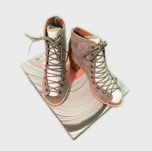 Jeffrey Campbell Lace up Booties✨